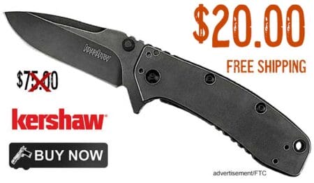 Kershaw XL Cryo II Pocket Knife sale deal discount dec2023