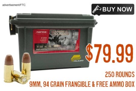 Norma 9mm 94 Grain Frangible Ammunition lowest price