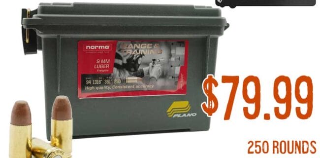 Norma 9mm 94 Grain Frangible Ammunition lowest price