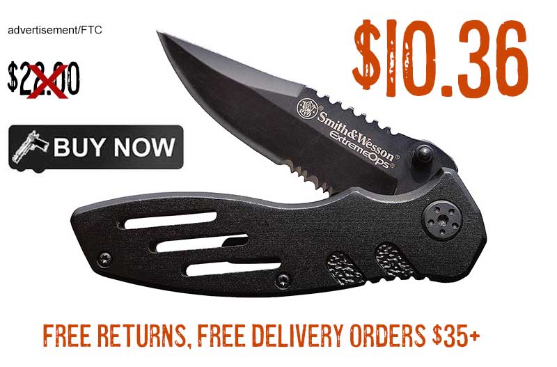 Smith & Wesson Extreme Ops Liner Lock Folding Knife lowest price july2023