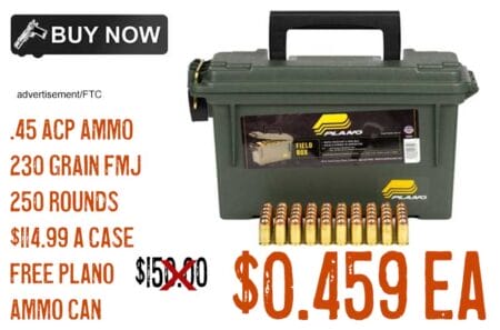 AAC .45 ACP Ammo 230 Grain FMJ free ammo can lowest price