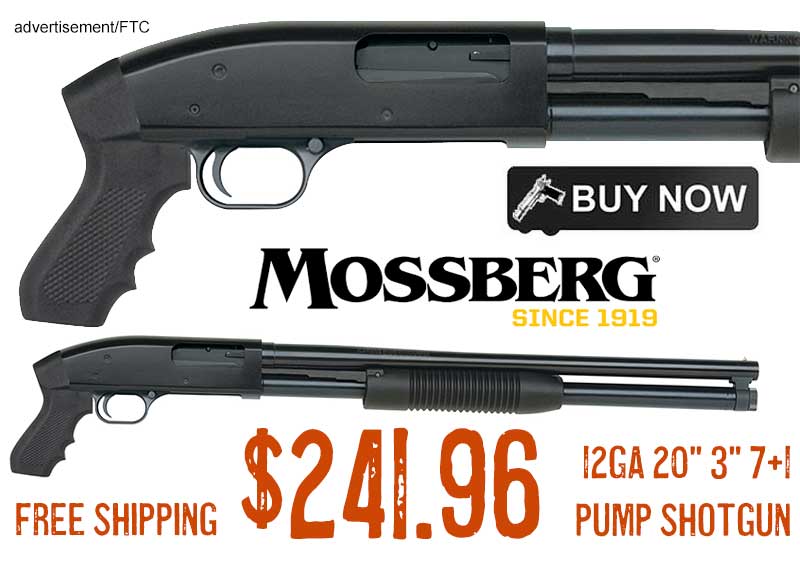 MOSSBERG 88 Cruiser 12GA 20" Pistol Grip Pump Shotgun