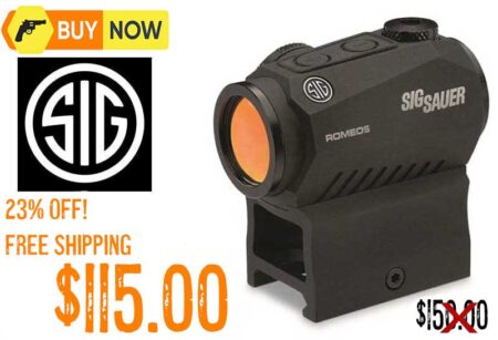 Sig Sauer Romeo5 SOR52001 1X20Mm Compact 2 MOA Red Dot Sight nov2025
