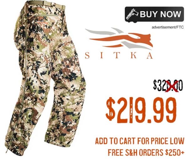 Sitka Big Game Subalpine Thunderhead Pant lowest price