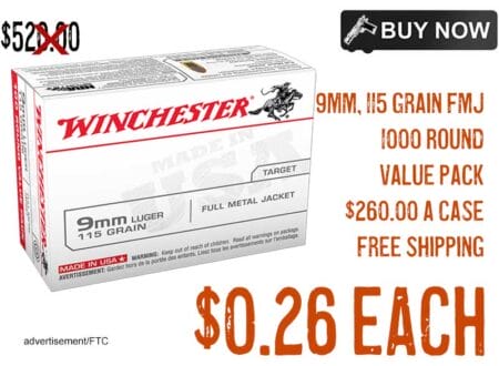 Winchester 9mm Luger 115Gr FMJ Ammo Value Pack lowest price