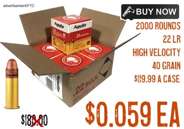 Aguila Super Extra 22LR High Velocity 40 Grain Copper SP lowest price march2024