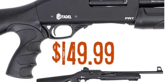 Citadel PAT Pump Action Pistol Grip 12-Gauge Shotgun lowest price