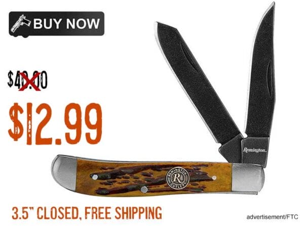 Remington Backwoods Trapper Multi-Blade Knife lowest price march2024