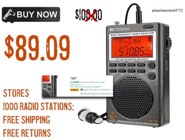 Retekess TR110 Portable SSB Shortwave Radio lowest price