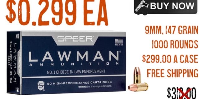 Speer Lawman 9MM 147Gr TMJ Ammo lowest price