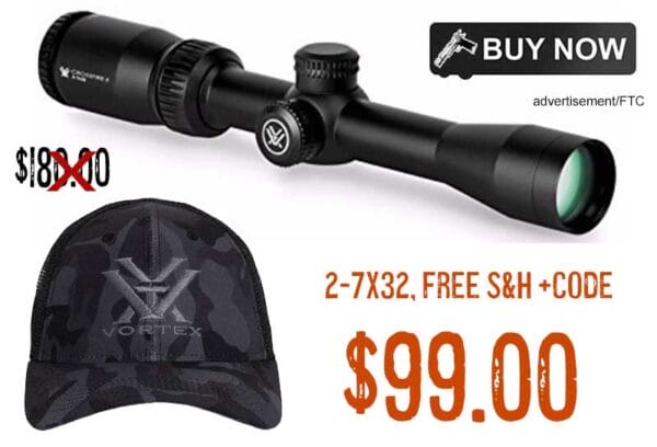 Vortex Crossfire II 2-7x32 Riflescope lowest price