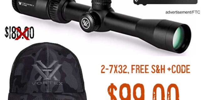 Vortex Crossfire II 2-7x32 Riflescope lowest price