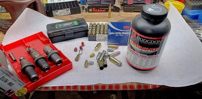 Reloading Handguns title shot.