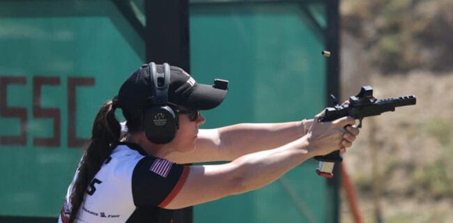 Jessie Harrison Clinches 1st Place in Ladies Open at Boland Handgun National Championships