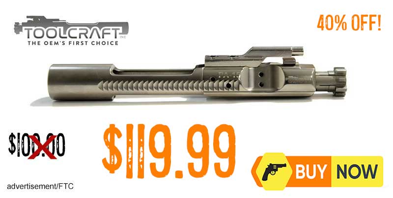 Toolcraft Premium 5.56 Nickel Boron BCG Carpenter 158 Bolt lowest price oct2025