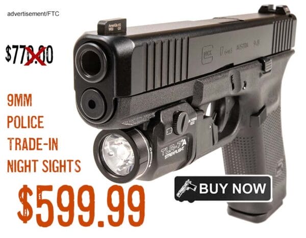 GLOCK G17 Gen5 9MM 4.49 17rd Night Sights Streamlight TLR-7 lowest price