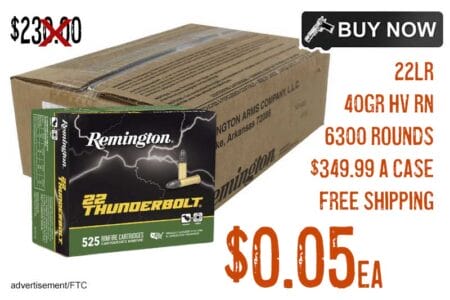 Remington Thunderbolt 22LR 40Gr HV RN Ammunition lowest price