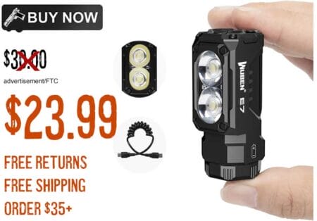 WUBEN E7 1800 Lumen Rechargeable Mini Flashlight lowest price