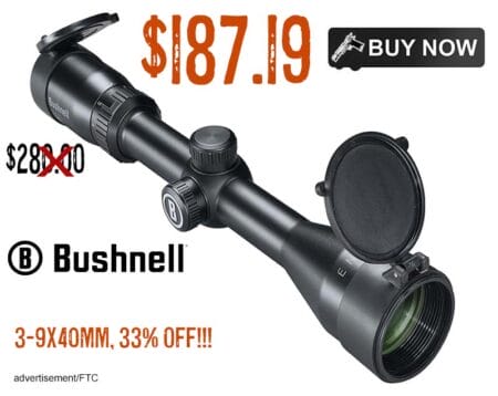 Bushnell Engage 3-9x40mm Rifle Scope lowest price