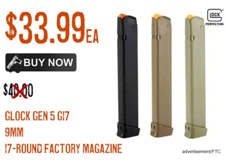 Glock Gen 5 Glock 17 9mm 17-Round Factory Magazine lowest price
