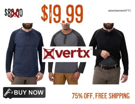 Vertx Action WeaponGuard Henley lowest price