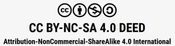 CC BY-NC-SA 4.0 Deed Attribution-NonCommercial-ShareAlike 4.0 International 