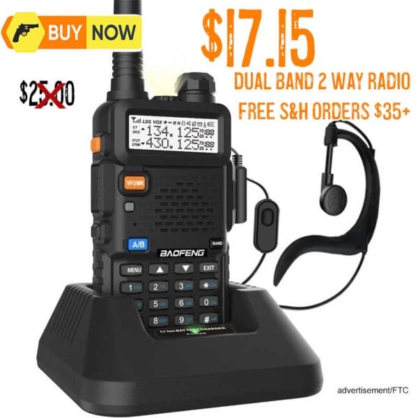BAOFENG UV-5R Dual Band Two Way Radio lowest price may2025