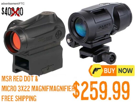 Sig Sauer Romeo MSR Gen II Red Dot Sight & Juliet3 Micro 3X22mm Magnifier lowest price nov2025