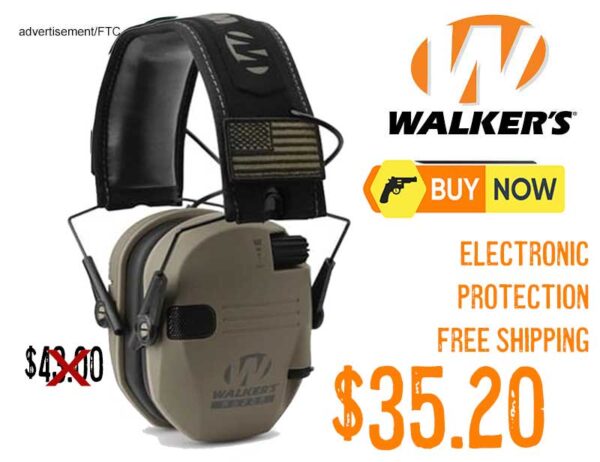 Walkers Razor Slim Ultra Low Profile Electronic Earmuffs lowest price aug2025