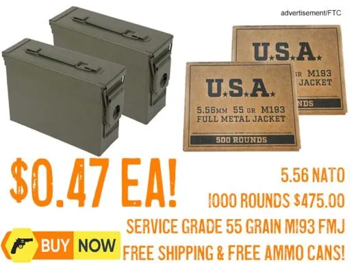 Winchester 5.56 NATO Service Grade 55 Grain M193 FMJ lowest price