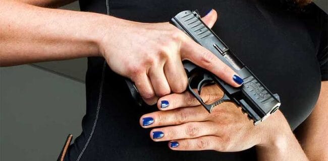 Women Shooter at Ready Range Ladies Lady Gun Holder IMG NRA-ILA