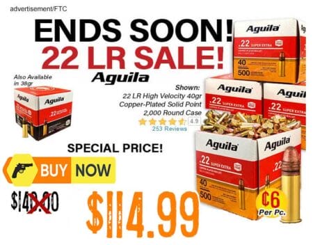 Aguila Super Extra 22LR 38 & 40 Grain Ammunition sale lowest price sept2025