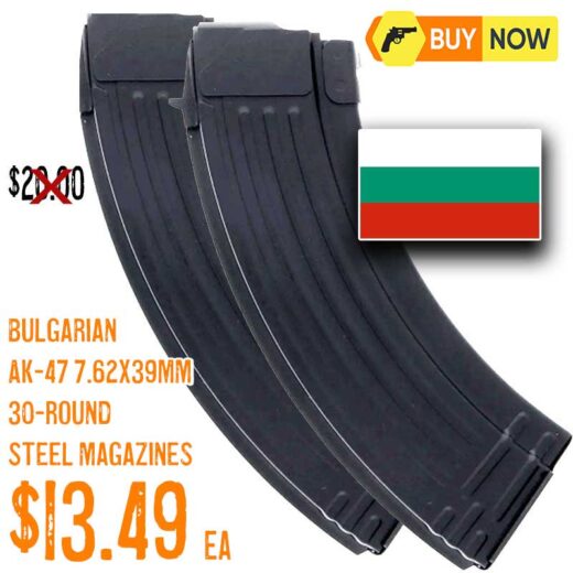 Bulgarian AK-47 7.62x39mm 30-Round Steel Magazine lowest prices nov2025