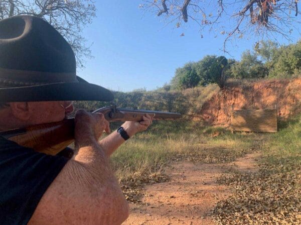Cimarron Firearms Sante Fe Hawken ACtion Shot