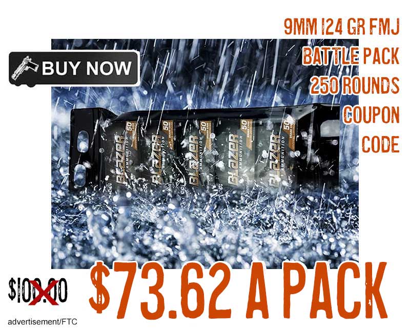 Blazer Brass 9mm 124 Gr FMJ Battle Pack lowest price dec2024