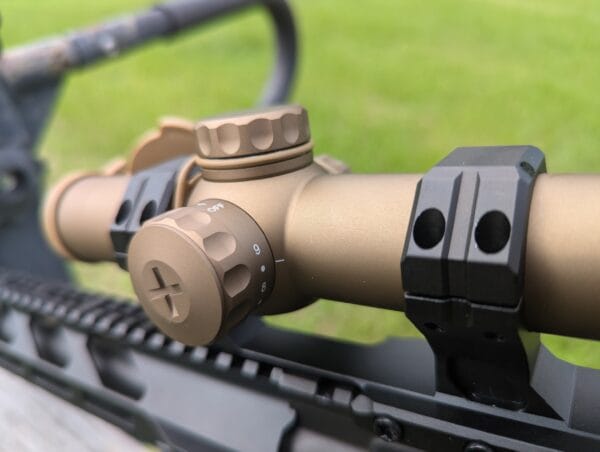 It's kind of daylight bright, but not totally. It's as bright as an FFP LPVO can seemingly get.