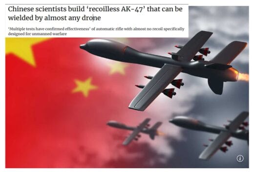 Chinese scientists build â€˜recoilless AK-47â€™ that can be wielded by almost any drone IMG South China Morning Post