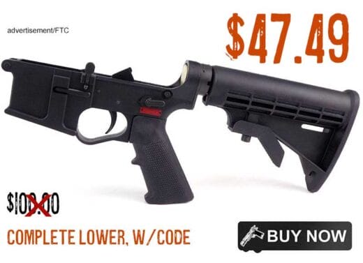 RT15 Poly Complete AR15 Lower Receiver lowest price dec2024