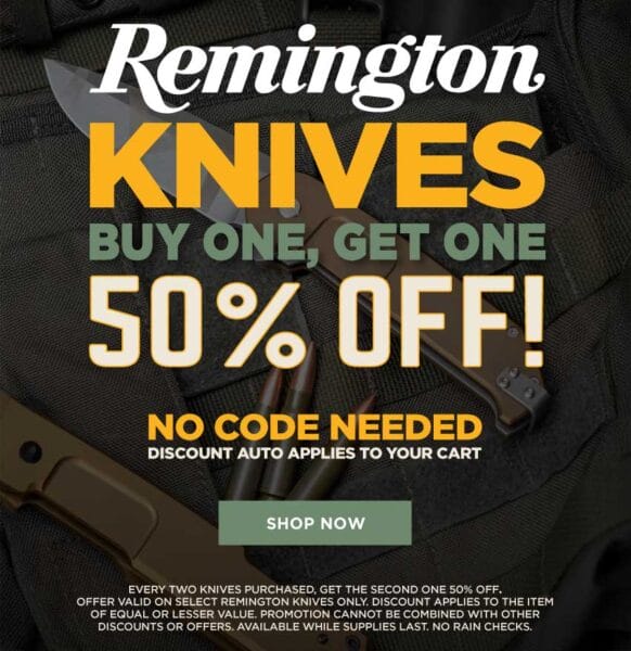 Bereli Remington Knives, BOGO 50% Off