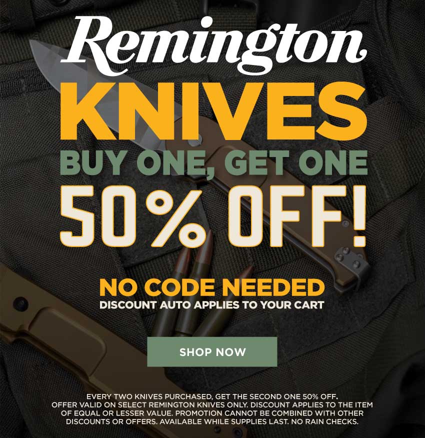 Bereli Remington Knives, BOGO 50% Off