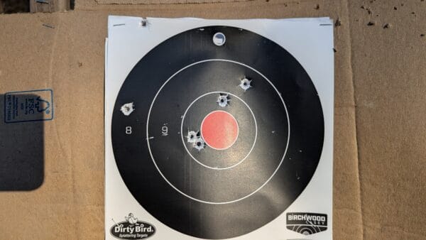 target at 25 yards