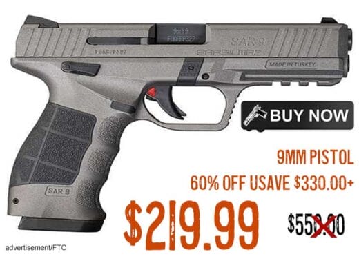 SAR USA SAR9 9mm Pistol in the Platinum lowest price