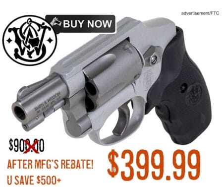 Smith & Wesson Model 642 Crimson Trace .38SPL+P Revolver lowest price