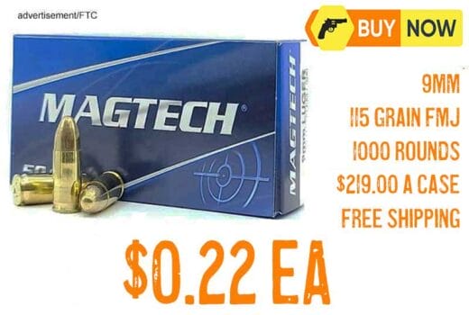 Magtech 9MM 115Gr FMJ 1000 Rounds lowest price July2025
