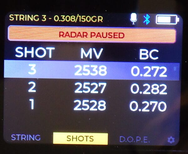 Velociradar - shot-summary