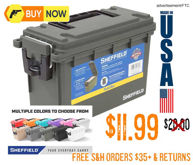 sheffield 12628 Ammo Storage Box lowest price maRCH2025
