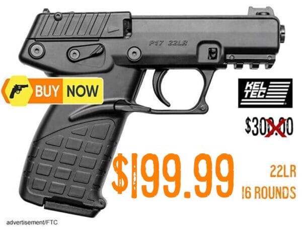 KEL-TEC P17 22 LR 3.8 16rd Pistol Now Just ....$199.99!!