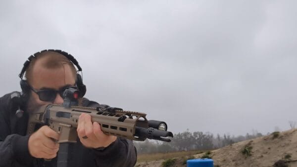Aiming at target