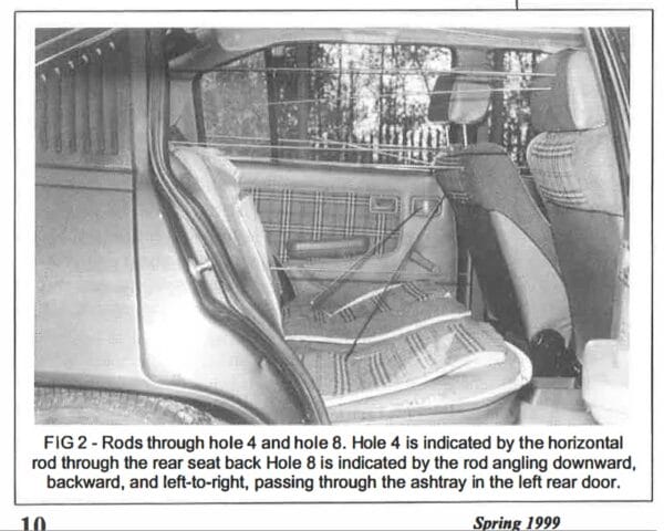 Dr. Graham D. Renshaw's, an independent firearms examiner, shooting tests using a Vauxall Astra automobile. IMG WOUND BALLISTIC REVIEW The Lee C Legg Case Vol 4 Spring 2000 Number 3