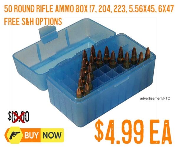MTM 50 Round Rifle Ammo Box lowest price